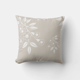 Boho Chic Blommönster Aesthetic Kudde