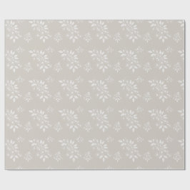 Boho Chic Blommönster Aesthetic Presentpapper