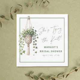 Boho Chic Botanical "Tie the Knot" Möhippa Pappersservett