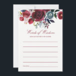 Boho Chic Burgundy and Navy Autumn Fall bröllop Rådkort<br><div class="desc">Trendig Boho Möhippa råder dig att använda anpassadet Bride to be card till dina händelsespecifikationer.</div>