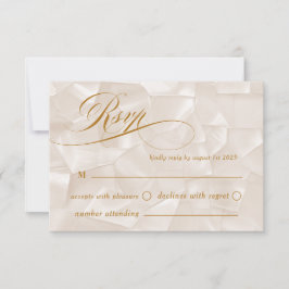 Boho Chic Calligraphy Bröllop OSA Kort