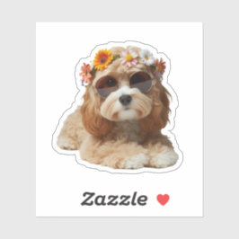 Boho Chic Cavapoo Cavadoodle Klistermärken