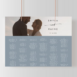 Boho Chic Dusty Blue Bild Sittdiagram Poster