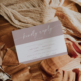 Boho Chic Dusty Ro Rosa Menu Choice OSA kort