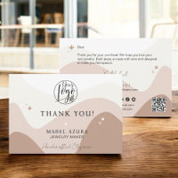 Boho chic Earth tone Juelry Maker Qr logotyp