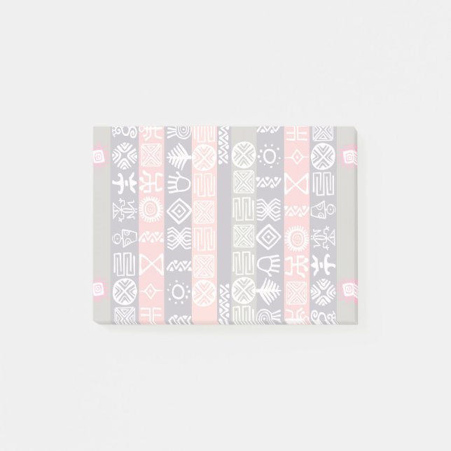 Boho-chic Ethnic African Design Post-it Block (Framsida)