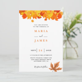 Boho Chic Fall Wedding Inbjudningar
