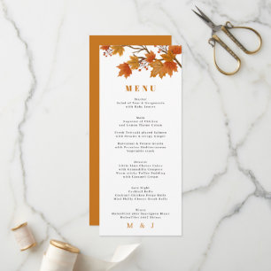 Boho Chic Fall Wedding Program