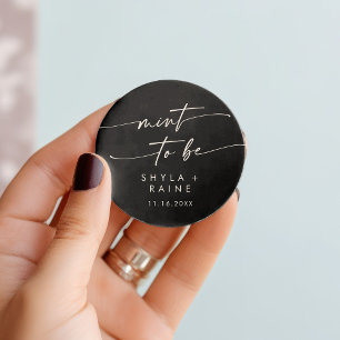 Boho Chic FÄRG EDITABLE Mint ska vara för fästmärk Runt Klistermärke