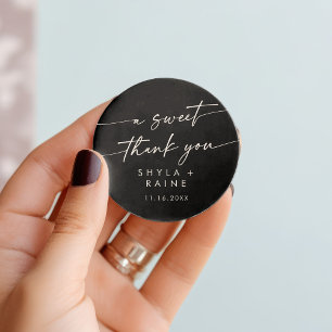 Boho Chic FÄRG REDIGERBAR En söt tack present Runt Klistermärke
