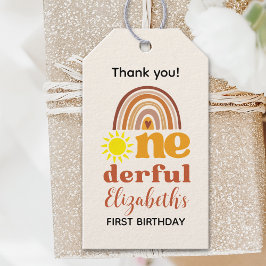 Boho Chic First Birthday Bash for One-derful Presentetikett