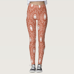 Boho Chic Flowers: Modern sömlös design Leggings