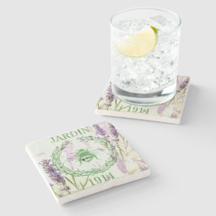 boho chic fransk land lavender vintage bi stenunderlägg