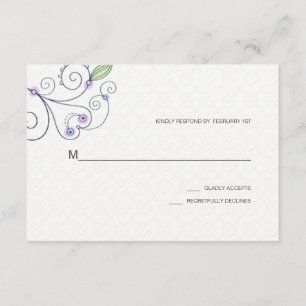 BOHO Chic Garden Weddings Lila OSA Kort
