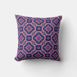 Boho Chic Geometric Blommönster Kudde