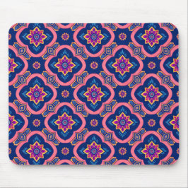 Boho Chic Geometric Blommönster Musmatta