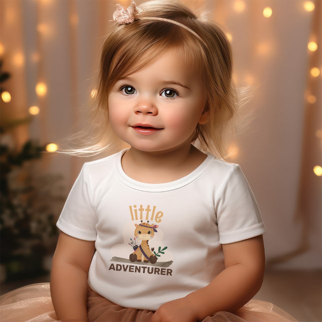 Boho Chic Giraffe Citat Lille Äventyrare T Shirt (Skapare uppladdad)