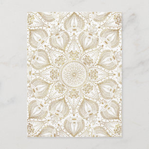 Boho Chic guld mandala-design Vykort