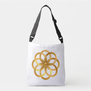 Boho Chic Gyllene Mandala Axelväska