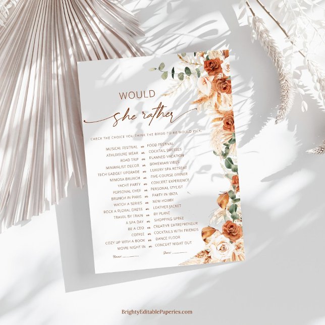 Boho Chic "Hellre detta än det andra" Bröllopsdusc (Skapare uppladdad)