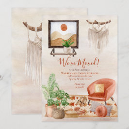 Boho Chic Home Scene Macrame Flytta Meddelande