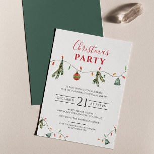 Boho Chic jul-inbjudan till Party Helgdag