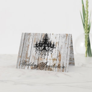boho chic lada trä rustik lantlig bröllop inbjudan