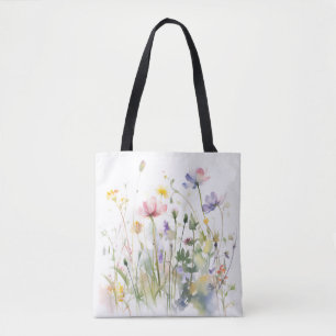 Boho-Chic med flera Färg-Blommigtar, kostnadsfritt Tygkasse
