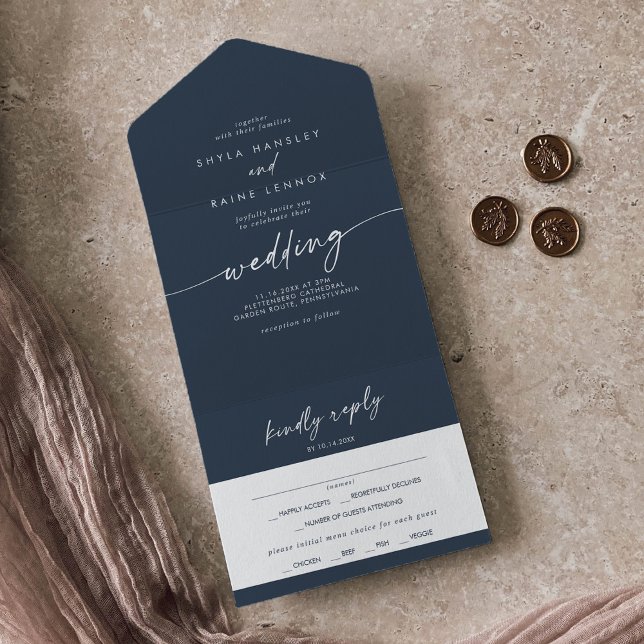 Boho Chic Mörk Navy Blue Meal Choal OSA Bröllop (Skapare uppladdad)