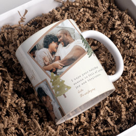 Boho Chic Multi Photo jul Gräs Träd Kaffemugg