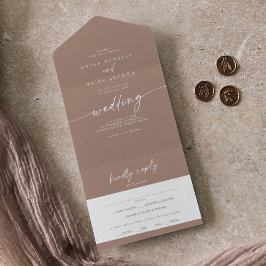 Boho Chic Neutralt Taupe Meal Choice OSA Bröllop