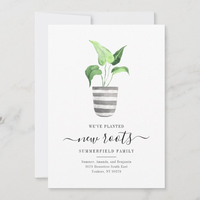 Boho Chic New Roots Vi har flyttat Botanical Flytt (Framsida)