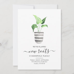 Boho Chic New Roots Vi har flyttat Botanical Flytt