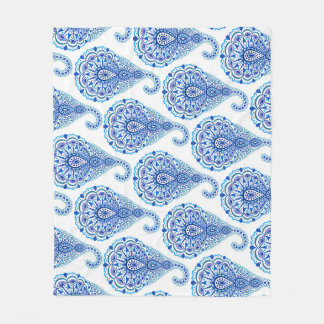 Boho Chic Paisley Seamless Oriental Fleecefilt