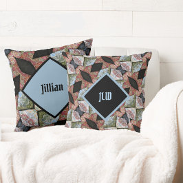 Boho Chic Patchwork Multi Färg Kudde