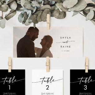 Boho Chic Photo Hanging Seating Chart Header Inbjudningar