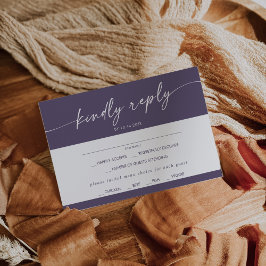 Boho Chic Plum Lila Menu Choice OSA kort