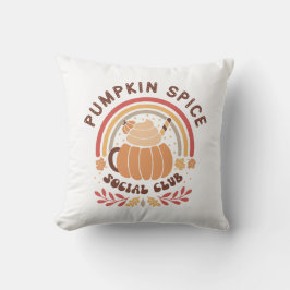 Boho Chic Pumpkin Spice Social Club Kudde