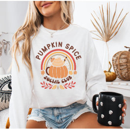 Boho Chic Pumpkin Spice Social Klubb T Shirt