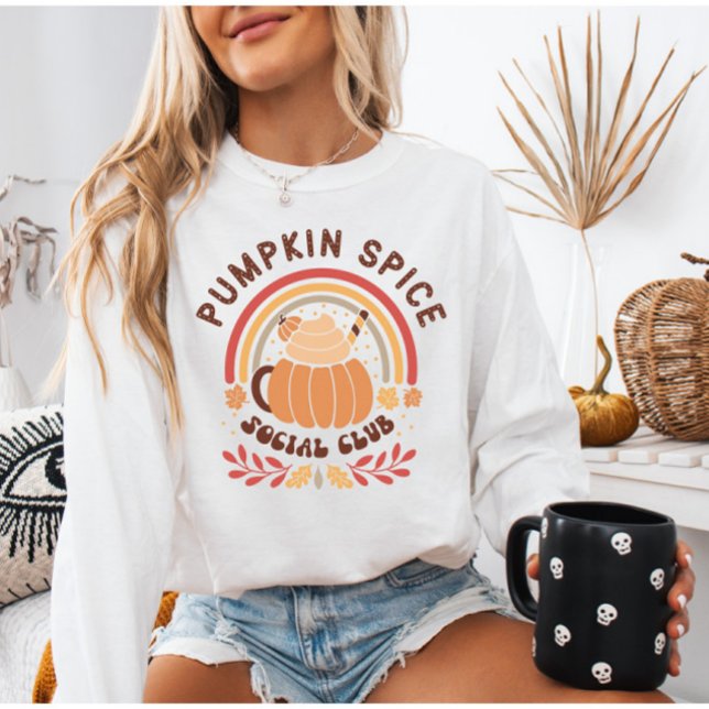 Boho Chic Pumpkin Spice Social Klubb T Shirt (Skapare uppladdad)