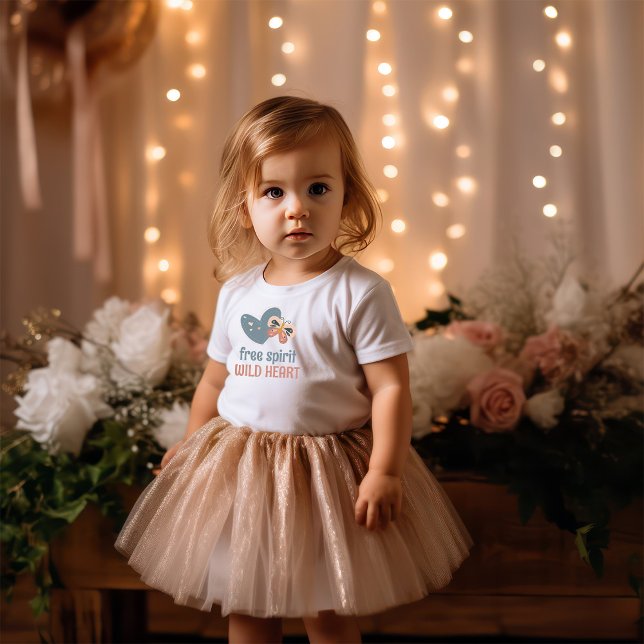 Boho Chic Quote Free Spirit Vild Heart T Shirt (Skapare uppladdad)