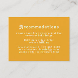 Boho Chic Retro 70:s Bröllop-bostäder Tilläggskort