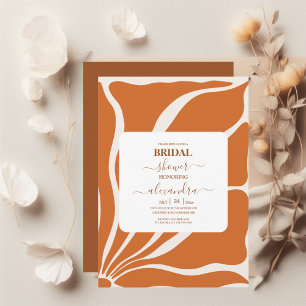 Boho Chic Retro Blommigt Bröllop Inbjudningar