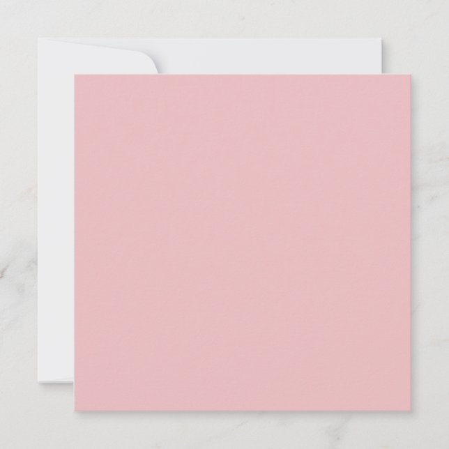 Boho Chic Rosa Enfärgad Kort (Framsida)