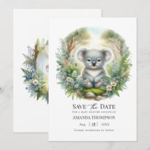 Boho Chic Skogs Koala Barnkalas
