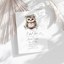 Boho Chic Skogsdjur Baby Shower