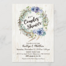 Boho Chic Succulent Eucalyptus Par Shower