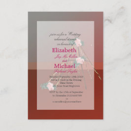 Boho Chic Teepee/Tipi Bröllop Rehearsal Middag Inbjudningar