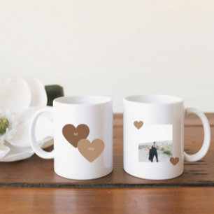 Boho Chic Terracotta valentins Dag-foto Kaffemugg