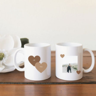 Boho Chic Terracotta valentins Dag-foto Kaffemugg